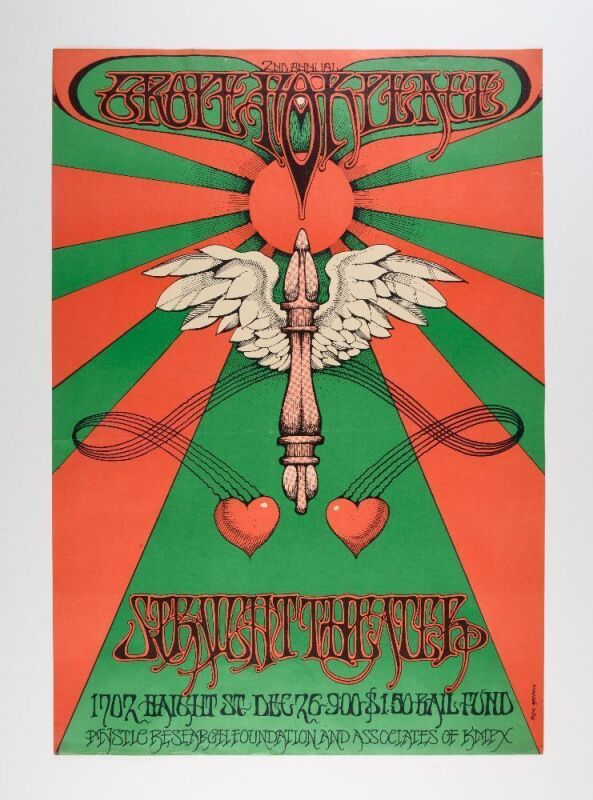 1967 AOR-2.230 Rick Griffin Grateful Dead Straight Theater Poster Extra Fine 67