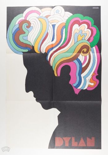 1967 Milton Glaser Bob Dylan Columbia Records Poster Excellent 79