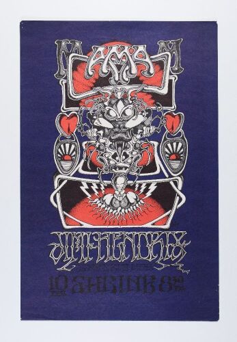 1973 AOR-3.68 Rick Griffin Jimi Hendrix Shrine Auditorium California Graffix Exchange Poster Extra Fine 69