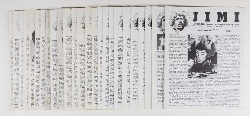 1987 J.I.M.I The Jimi Hendrix Information Management Institute 26 Fanzine Issues