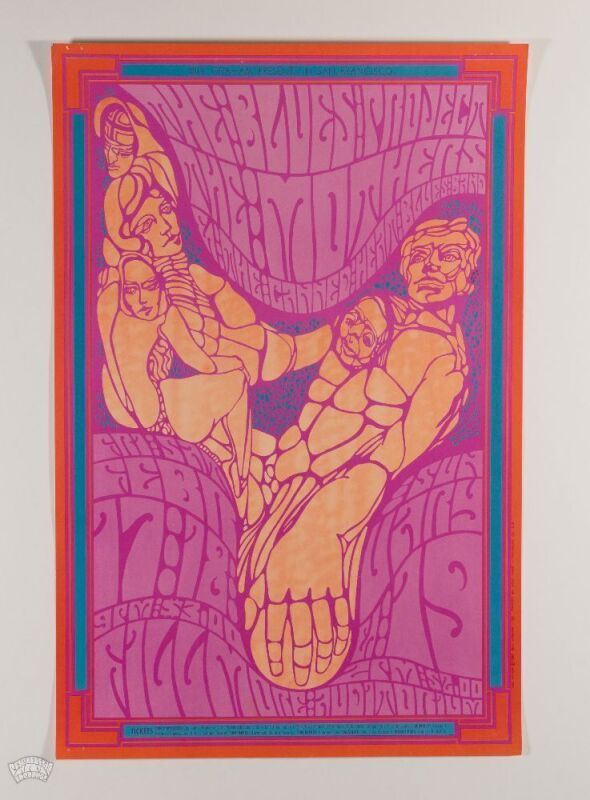 1967 BG-50 Zappa The Mothers Canned Heat Fillmore Auditorium Poster Excellent 79