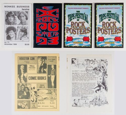 Lot of 6 Music Poster & Art Convention Ephemera