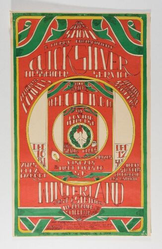 1967 AOR-2.207 Quicksilver Big Brother Janis Joplin Winterland Poster Fine 59