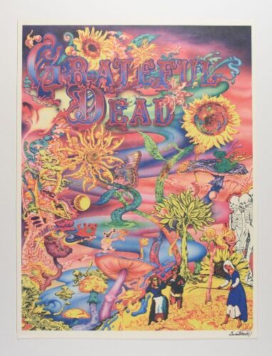 2021 Daniel Herwitt Grateful Dead Grateful Grown Official Dead.Net Release Poster Near Mint 85