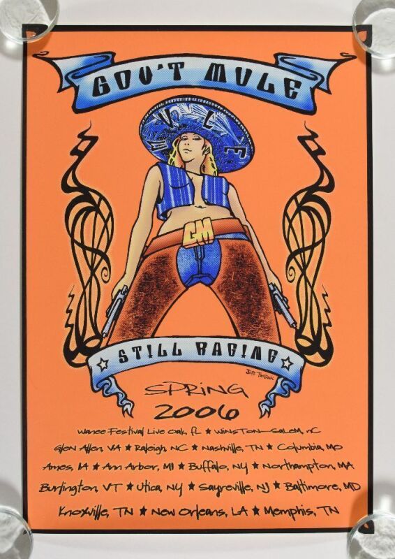 2006 Gov't Mule Still Raging Spring Tour Poster Near Mint 81