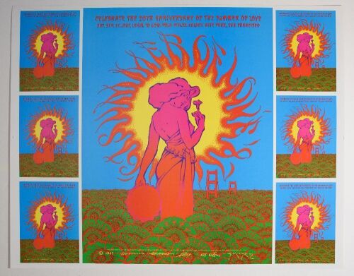 1987 The Summer of Love 20th Anniversary Uncut Proof Poster Near Mint 89