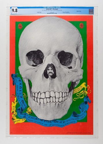 1967 FD-82 Grateful Dead 1601 W Evans Street Denver Poster CGC 9.8