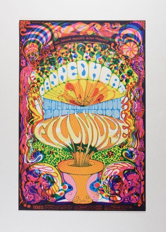 1968 BG-139 Canned Heat Fillmore West Signed Conklin Poster Near Mint 89
