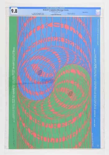 1967 FD-68 Big Brother Janis Joplin Avalon Ballroom Signed Moscoso Poster CGC 9.8