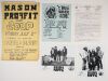 Lot of 5 Mason Profit Items Poster Signed Contract Flyer Press Photos Excellent 79