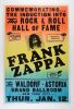 1995 Frank Zappa Rock & Roll Hall of Fame Globe Cardboard RP Poster Near Mint 89