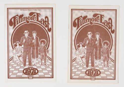 Lot of 2 Cactus Humble Pie Santana Tower of Power 1971 Fillmore East Programs Not Graded