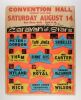 1965 Them Van Morrison Tom Jones The Shirelles Convention Hall Cardboard Poster Fine 53