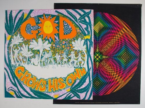 Lot of 2 Psychedelic Mari Tepper & Nancy Parker Headshop Posters Not Graded