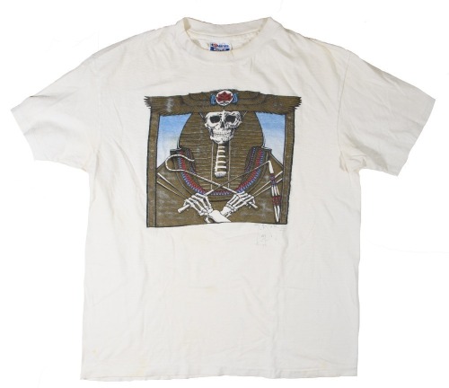 1985 Original Stanley Mouse Screen Print Pharaoh Grateful Dead T-shirt Signed