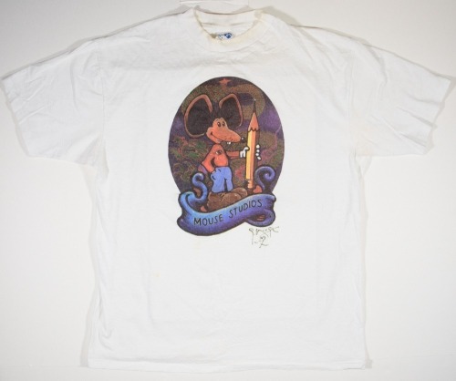 1985 Mouse Studios Official Vintage Signed Mouse T-Shirt Size XL