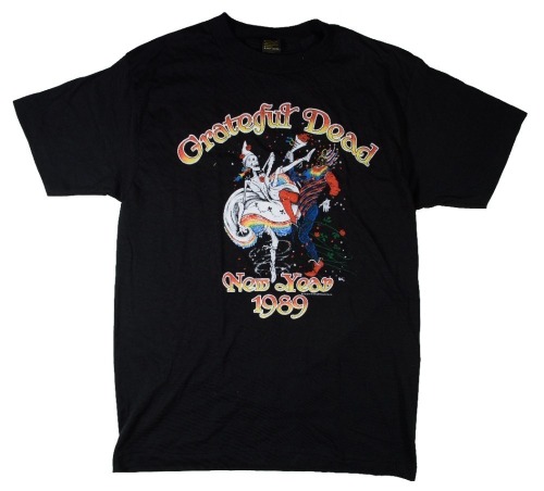 1989 Grateful Dead Official New Years T-Shirt Large NEW!