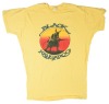 Greg Irons T-Shirt Design -Peter Kaukonen Black Kangaroo Grunt Records Yellow T-Shirt