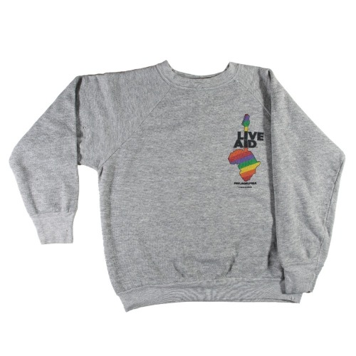 1985 Live Aid Philadelphia Original Grey Sweatshirt