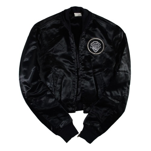 Vintage Warner Records Air Maintenance Black Satin Jacket