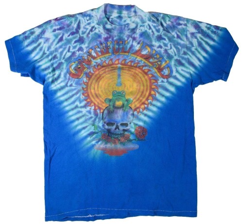 1987 Grateful Dead Official Tie Dyed T-Shirt Size Large No Tag