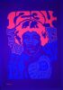 1969 Jimi Hendrix Are You Experienced 13 Blacklight Poster Fine 57 - 2