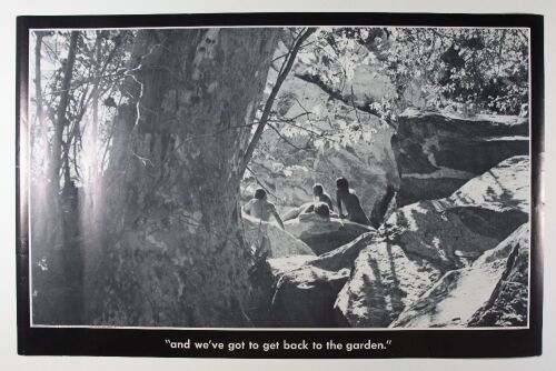 1970 Get Back to the Garden Headshop Poster Excellent 71