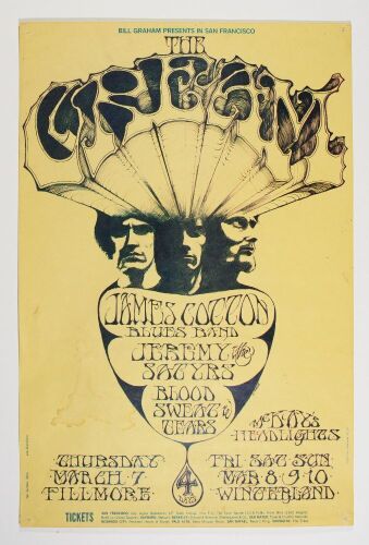 1968 BG-110 Cream Fillmore Auditorium & Winterland Poster Extra Fine 61