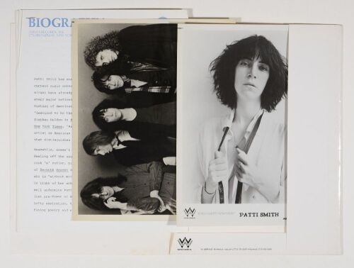 1975 Patti Smith Horses Arista Records Press Kit Not Graded