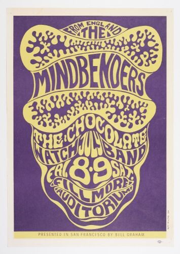 1966 BG-16 The Mindbenders Chocolate Watchband Fillmore Auditorium Excellent 77