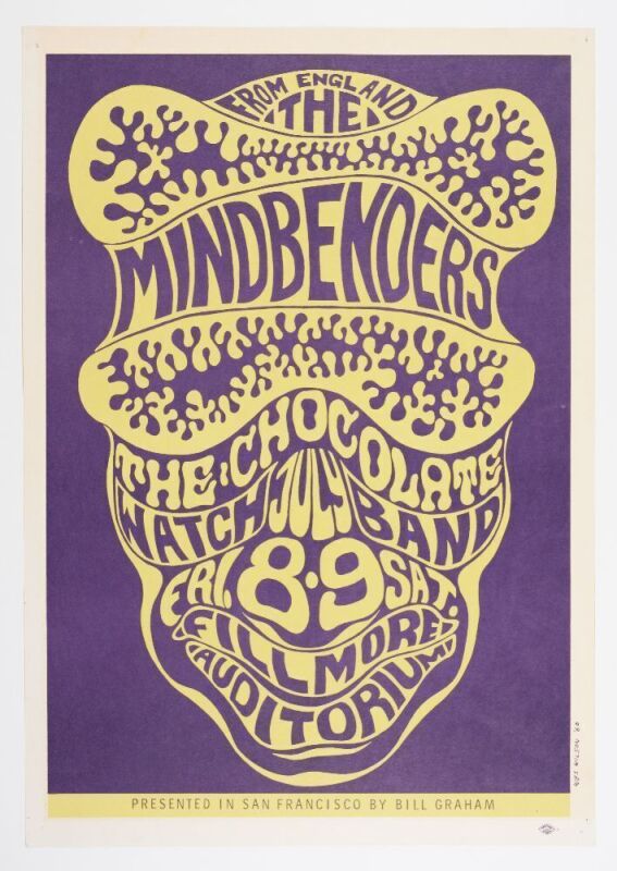 1966 BG-16 The Mindbenders Chocolate Watchband Fillmore Auditorium Excellent 77