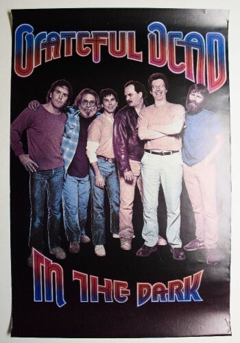 1987 Grateful Dead In The Dark Arista Records Large Promotional Poster Excellent 71