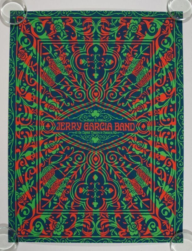 1980/2013 Jerry Garcia Band Capitol Theatre LE Poster Near Mint 89