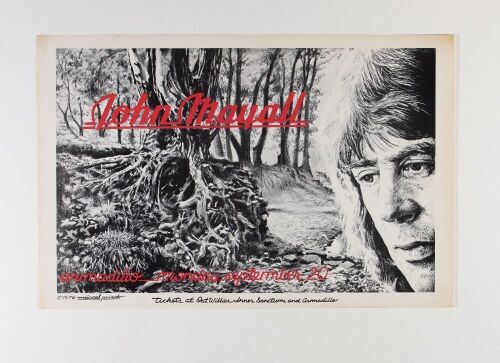 1976 John Mayall Armadillo World Headquarters Austin Poster Excellent 79