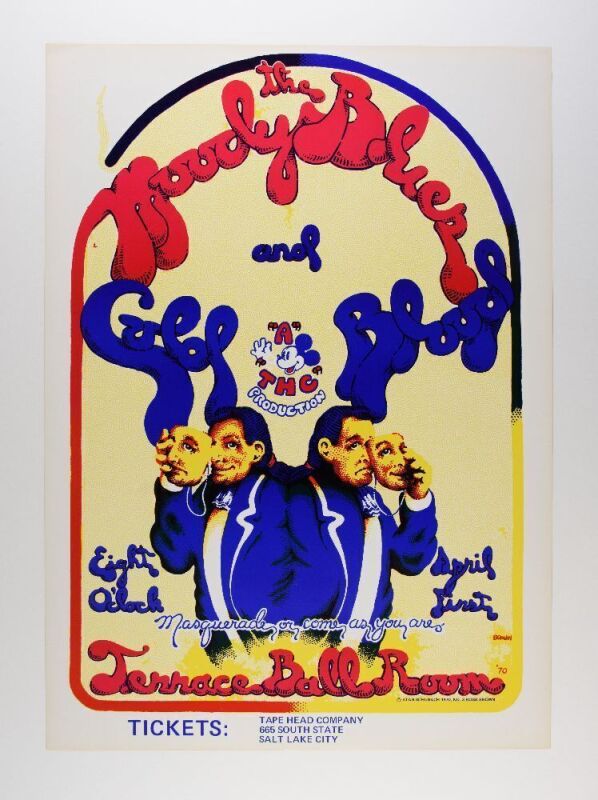 1970 Moody Blues Terrace Ballroom Poster Near Mint 85