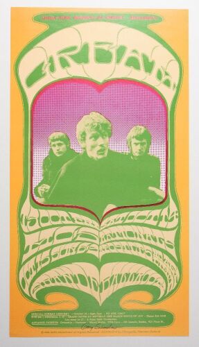 1967 G/G-671013 Cream Grande Ballroom Signed Grimshaw RP2 Poster Excellent 71