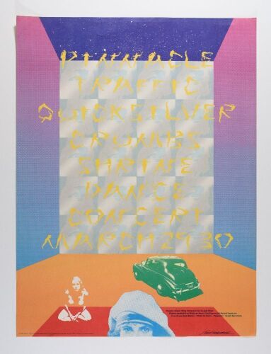 1968 AOR-3.67 Traffic Quicksilver Shrine Auditorium Poster Extra Fine 67