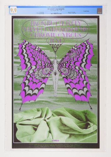 1968 FD-122 Iron Butterfly Velvet Underground Avalon Ballroom Poster CGC 9.9