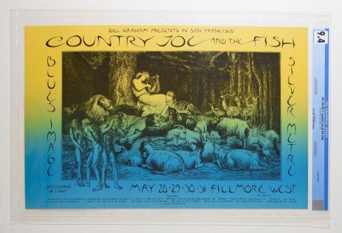 1970 BG-236 Country Joe & the Fish Blues Image Fillmore West Poster CGC 9.4