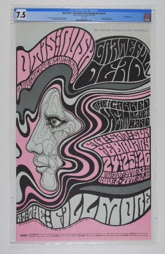 1967 BG-51 Grateful Dead Otis Rush Fillmore Auditorium Poster CGC 7.5