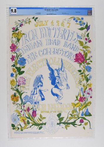 1968 FD-126 Iron Butterfly The Collectors Avalon Ballroom Poster CGC 9.8