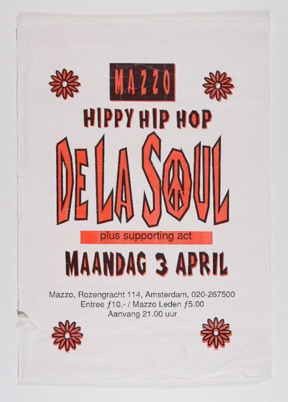 1995 De La Soul Mazzo Rozengracht Amsterdam Poster Fine 57