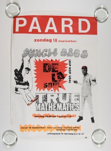 1994 Jungle Brothers De La Soul True Mathematics Prinsegracht Center Amsterdam Poster Fine 59