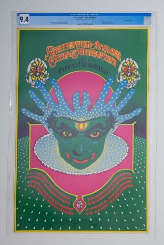 1968 FD-115 Steppenwolf Avalon Ballroom Poster CGC 9.4