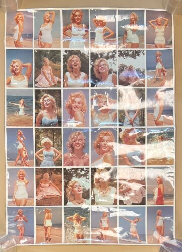 Marilyn Monroe Photo Collage By Sam Shaw Laminated Poster Not Graded 