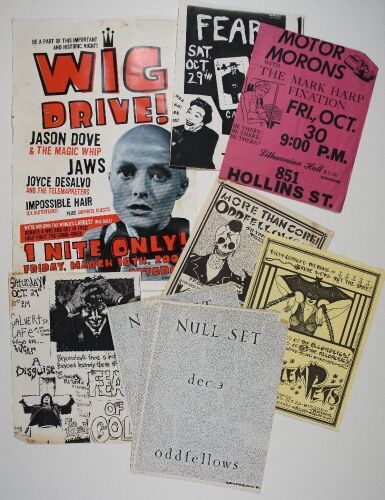 Lot of 7 Baltimore Punk Flyers