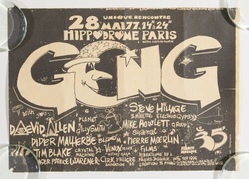 1977 Gong Hippodrome Paris Flyer Fine 59