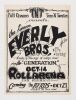 1966 The Everly Brothers The Byrds Roll Arena San Leandro Flyer Near Mint 89