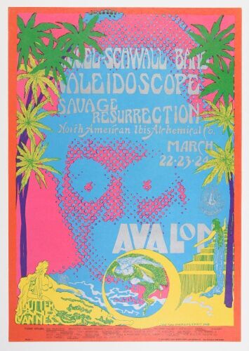 1968 FD-111 Siegal Schwall Avalon Ballroom Poster Excellent 75