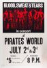 1970 Blood Sweat & Tears Pirates World Dania Florida Poster Near Mint 89